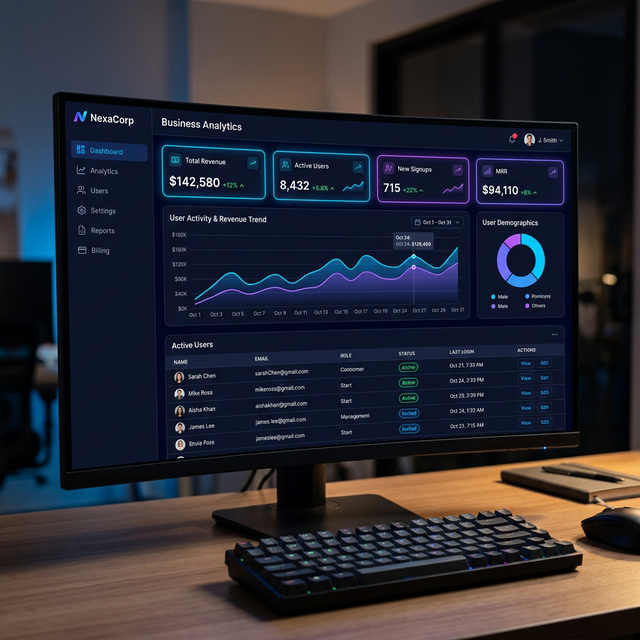 Dashboard SaaS de Gestão Empresarial